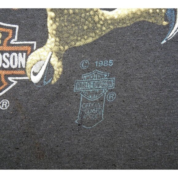 Vintage 1985 Harley-Davidson Eagle 3D Emblem Born to be Wild Single Stitch T-Shi - Picture 3 of 7